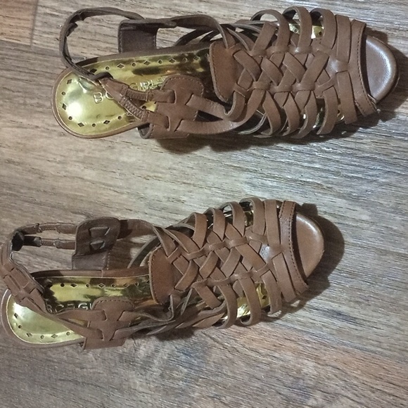 BCBGirls Tan Strappy Heels - Picture 6 of 6